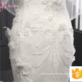 Alibaba Guangzhou Factory Mermaid Wedding Dress Lace Embroided With Long Train